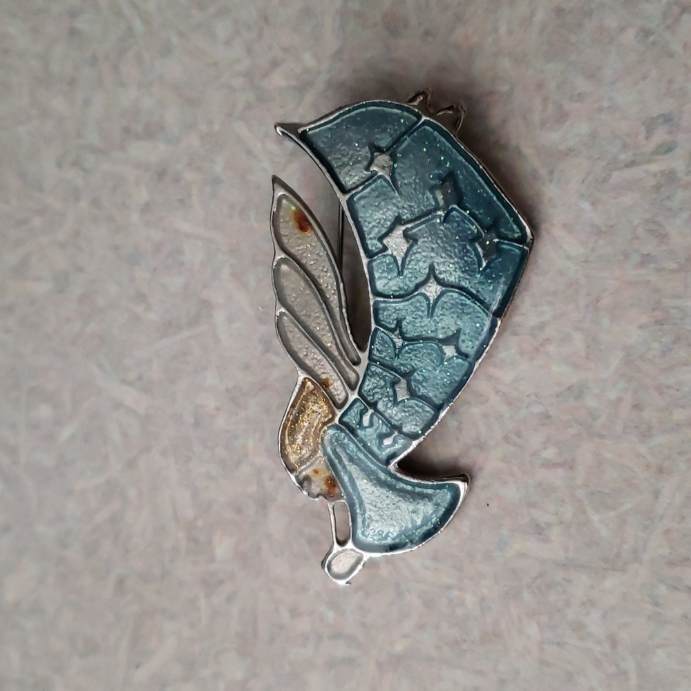 Vintage Angel pin brooch